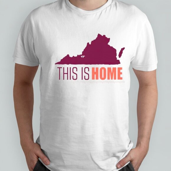 Virginia Tech Football Win This Is Home Shirt College Football Hokies Fan Tee 92 - Picture 1 of 5